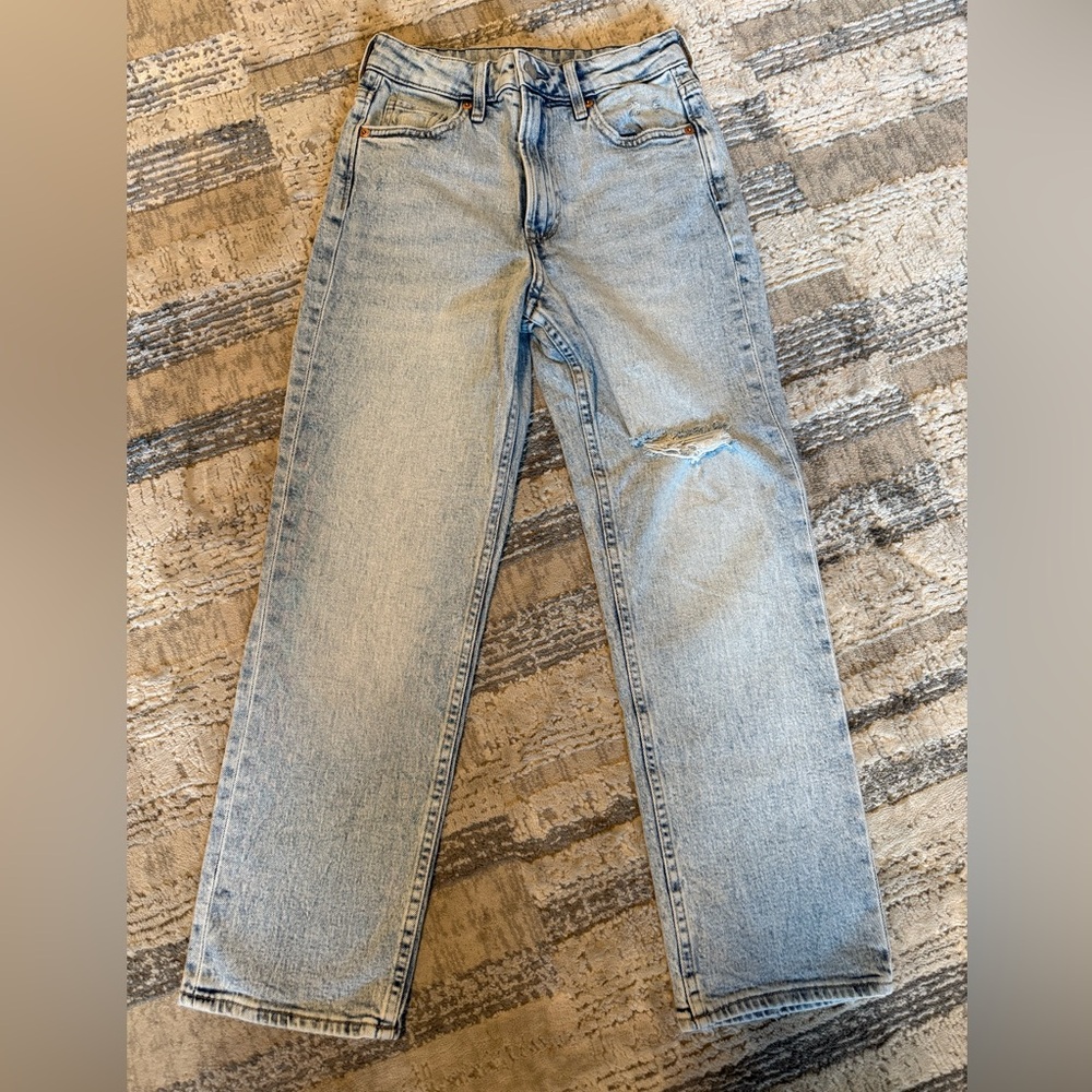 Light Blue Distressed Jeans